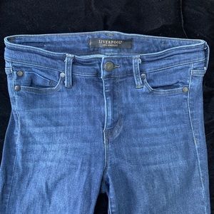 Liverpool Los Angeles Dark Blue Denim Slim/Skinny Jeans